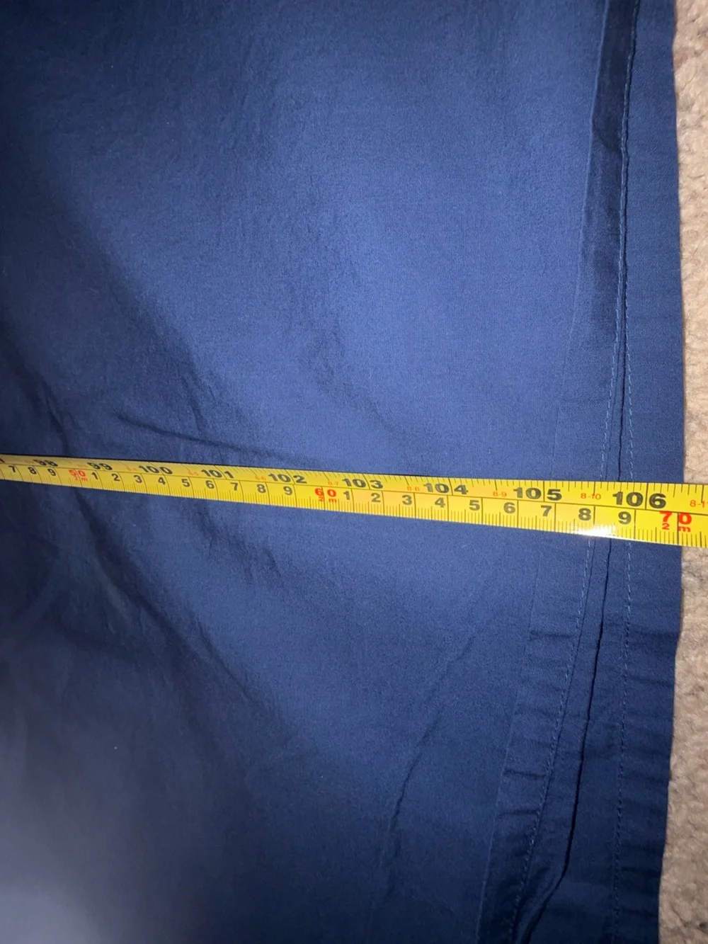 Like new Lauren Ralph Lauren KING 4Pc  Sheet Set Navy blue
